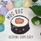 Mug Rug kawaii sushi