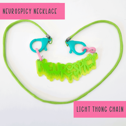 Neurospicy chunky colourful necklace - LARGE - Handmade gifts