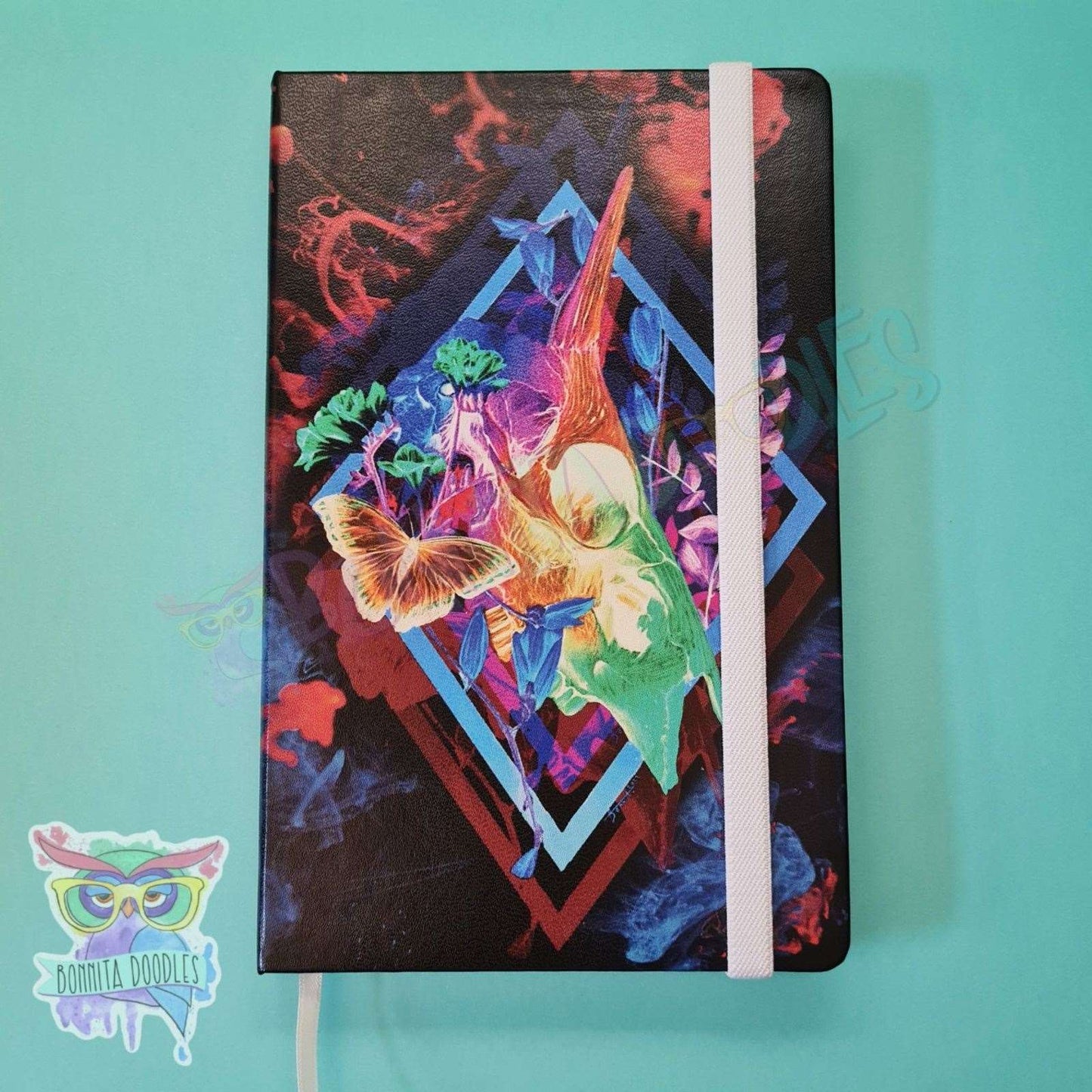 Fantasy skull hard backed journal - perfect gift