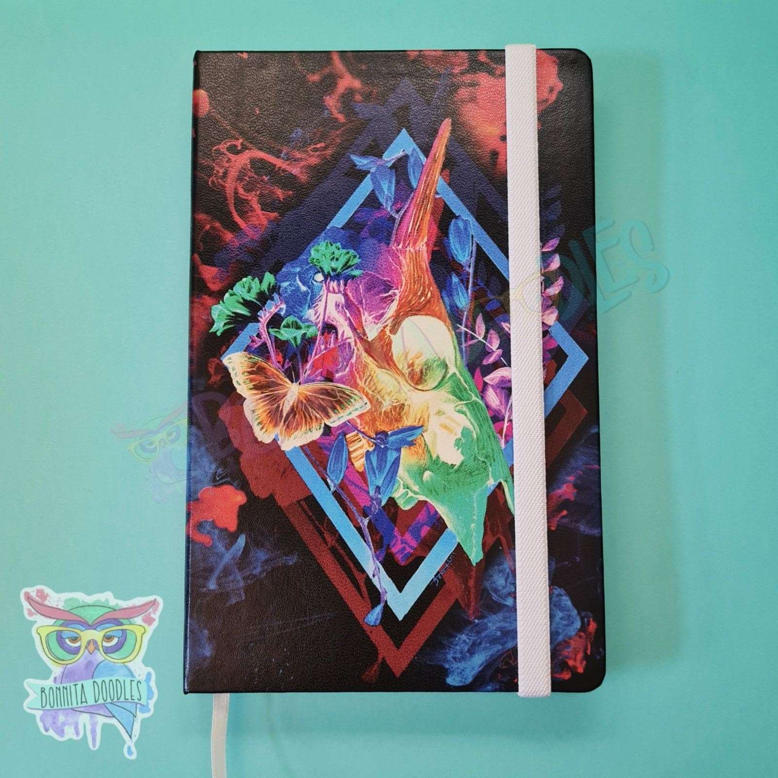 Fantasy skull hard backed journal - perfect gift