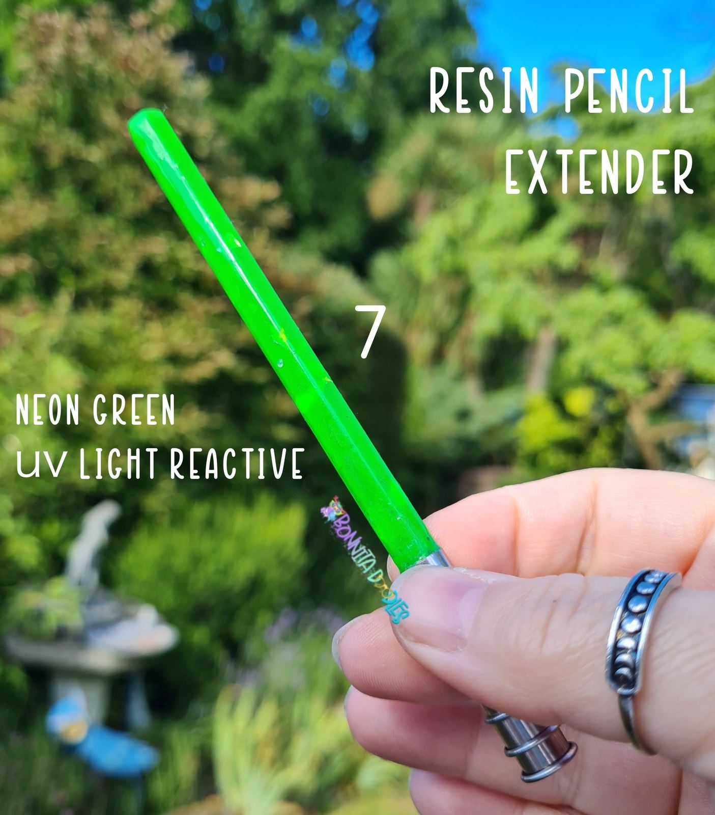 Resin pencil extender, handmade for artists, colourists and more