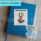 Pancake the rabbit voodoo doll magnetic bookmark - the perfect gift