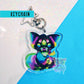 Kawaii galaxy Fox keychain