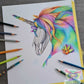 Opal Aura - unicorn - Original drawing