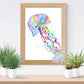 Skellyfish Opal rainbow print - Home art print