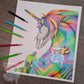 Opal Aura - unicorn - Original drawing