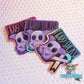 Holographic Spoonies, Chronic illness / fibromyalgia - spoonie sticker