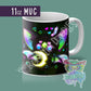 Galaxy kawaii bat mug - made to order